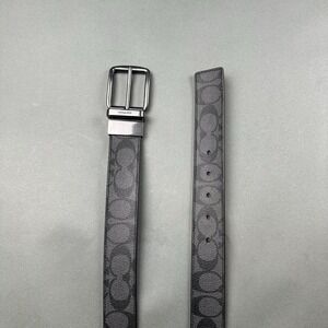 Coach Men's 42 Harness Buckle Cut-To-Size Reversible Belt (40.5"-44" Waist)